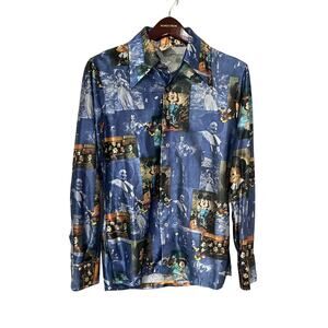 Vintage Mickey Mouse,‎ Kennington, Buttonup Shirt, Medium, 1139G